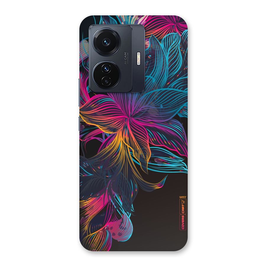 Multi-Colour Flowers Back Case for Vivo T1 Pro