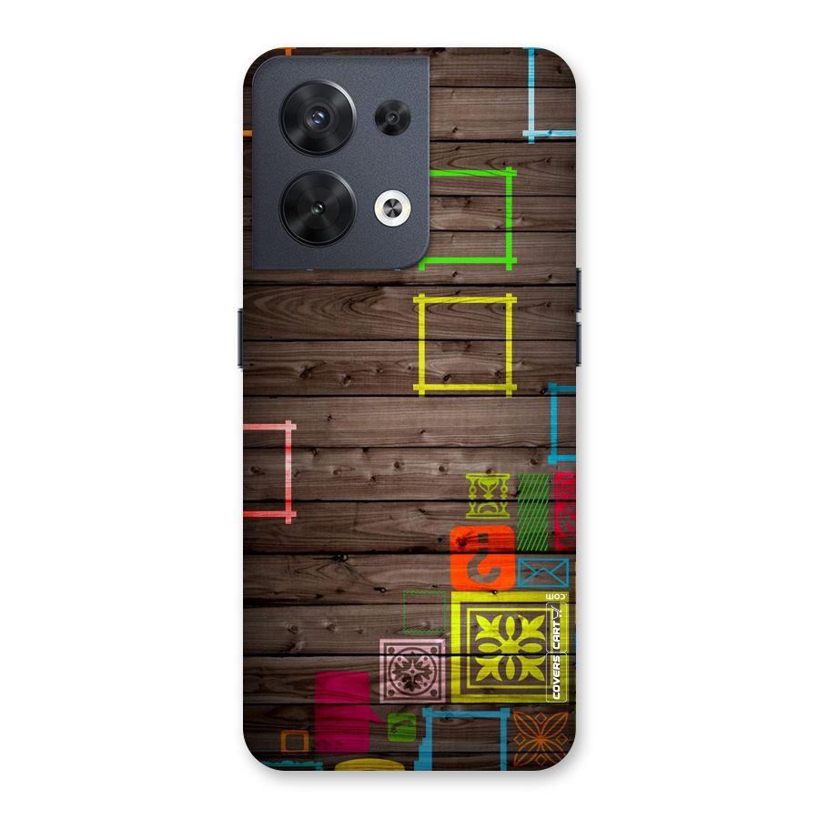 Multicolor Frame Design Back Case for Oppo Reno8 5G