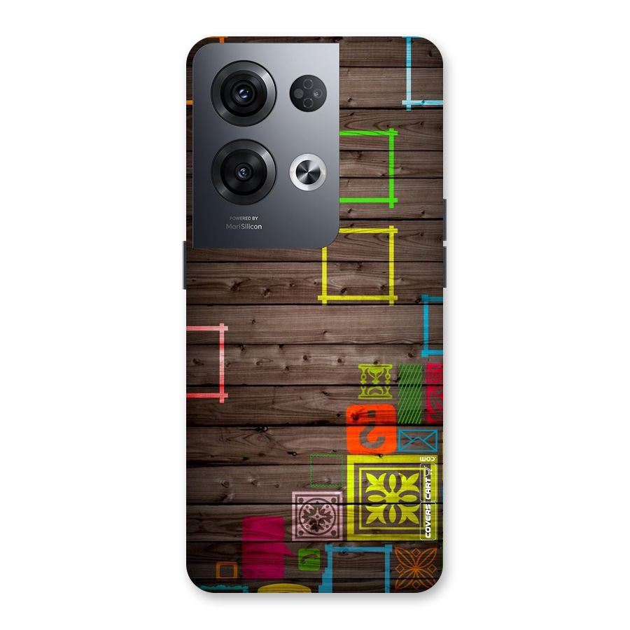 Multicolor Frame Design Back Case for Oppo Reno8 Pro 5G