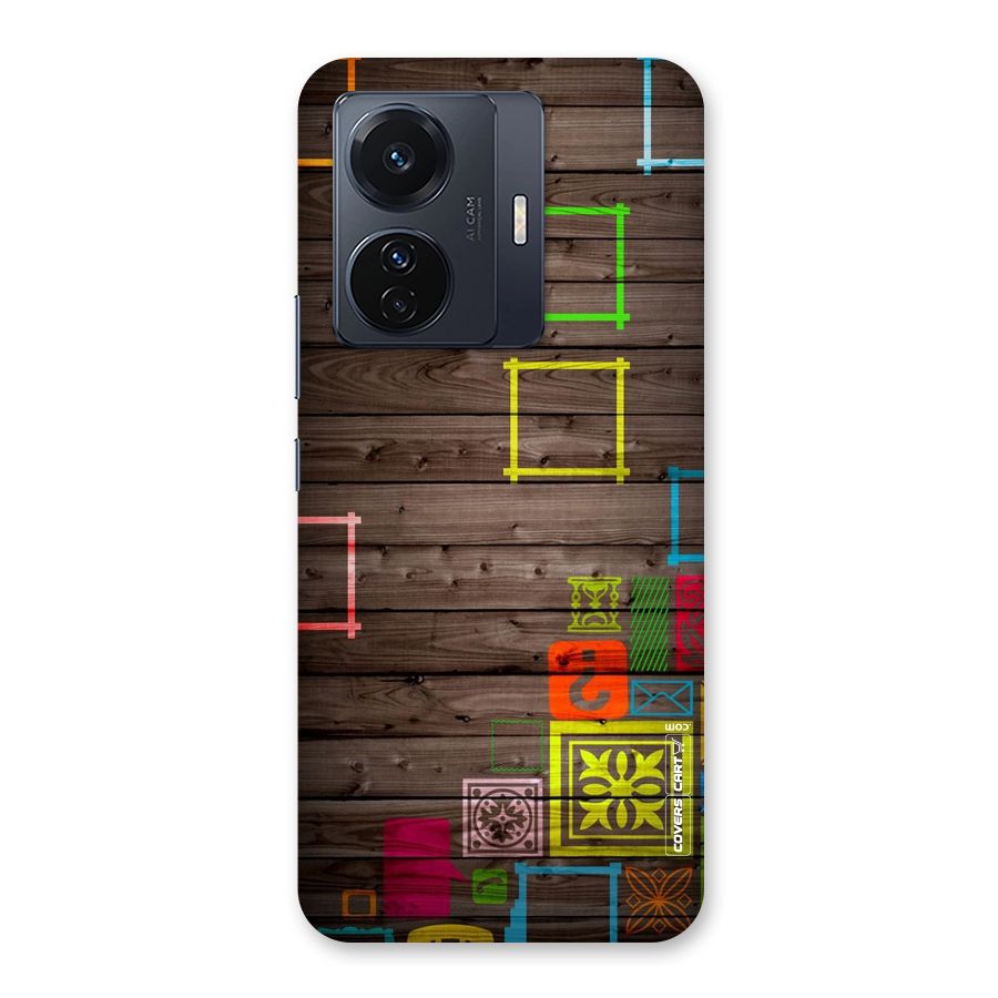 Multicolor Frame Design Back Case for Vivo T1 Pro