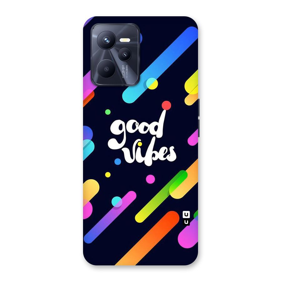 Multicolor Good Vibing Back Case for Realme C35