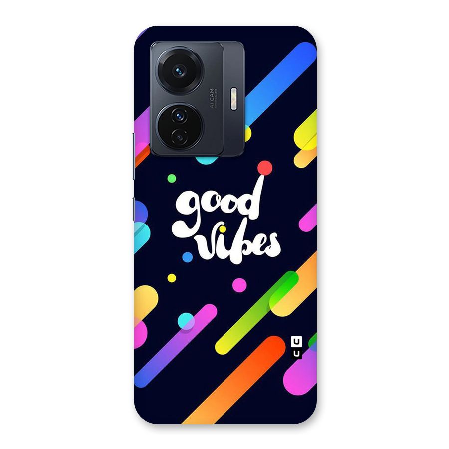 Multicolor Good Vibing Back Case for Vivo iQOO Z6 Pro