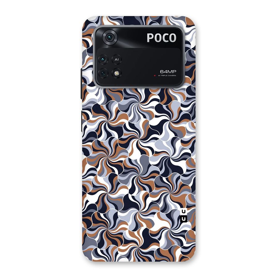 Multicolor Swirls Back Case for Poco M4 Pro 4G