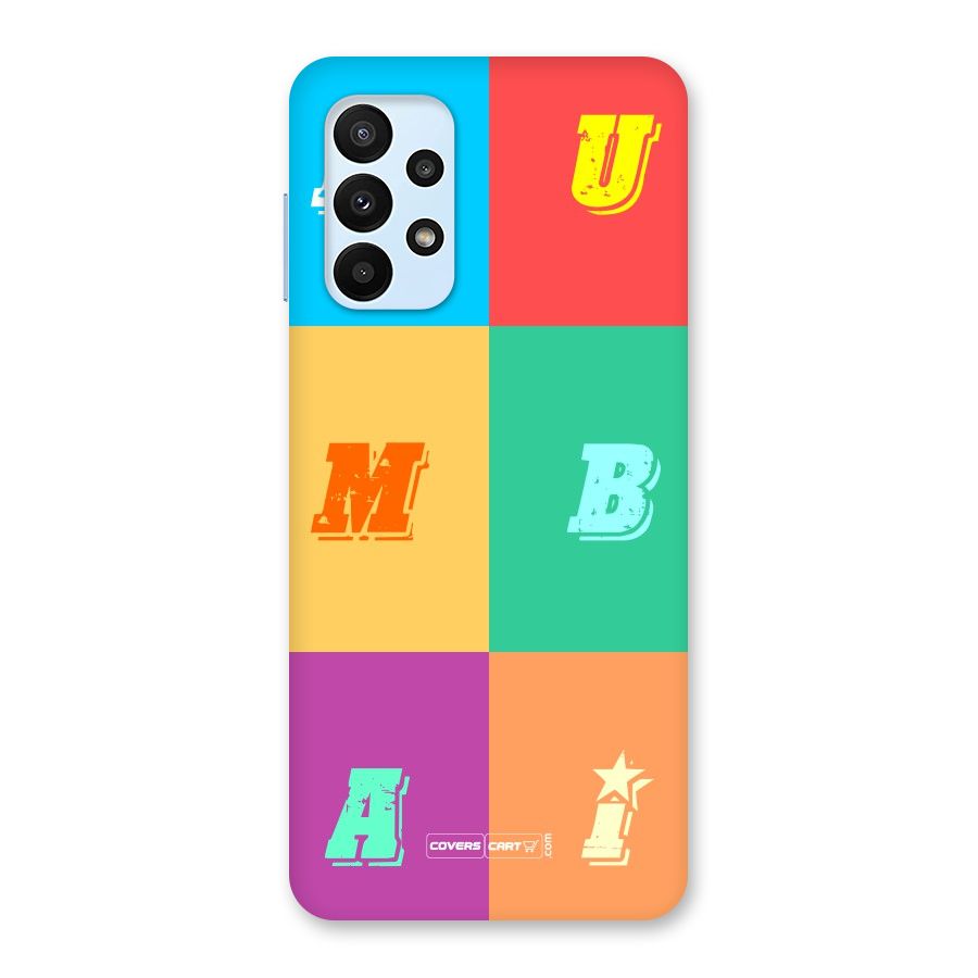 Mumbai Alphabets Back Case for Galaxy A23