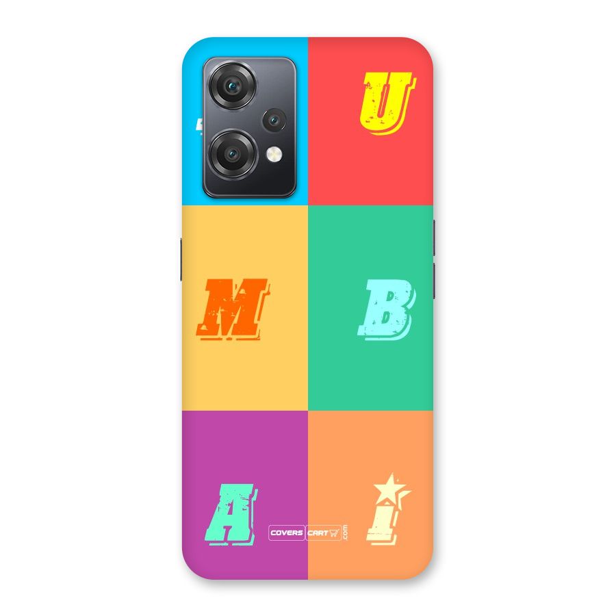 Mumbai Alphabets Back Case for OnePlus Nord CE 2 Lite 5G