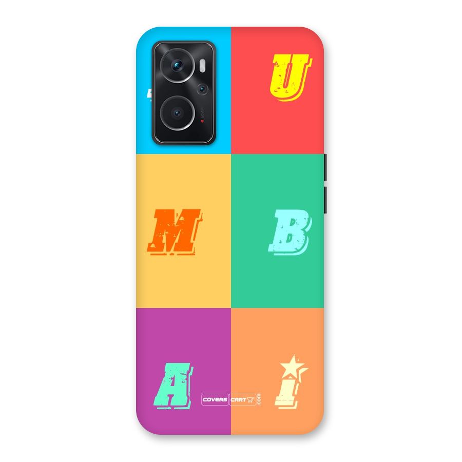 Mumbai Alphabets Back Case for Oppo K10 4G