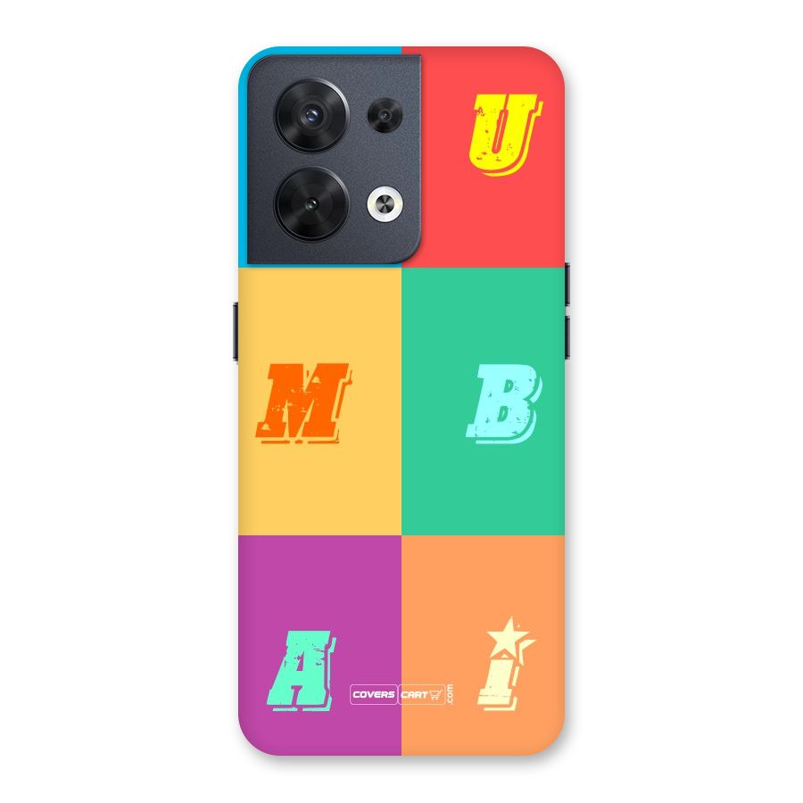 Mumbai Alphabets Back Case for Oppo Reno8 5G