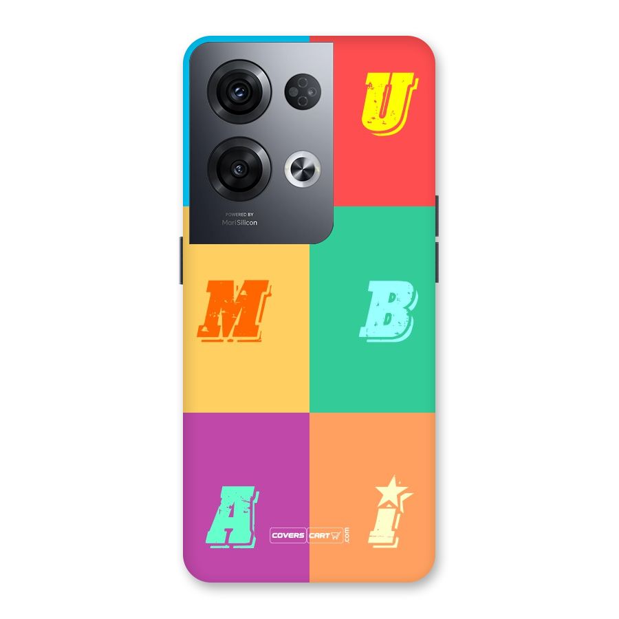 Mumbai Alphabets Back Case for Oppo Reno8 Pro 5G