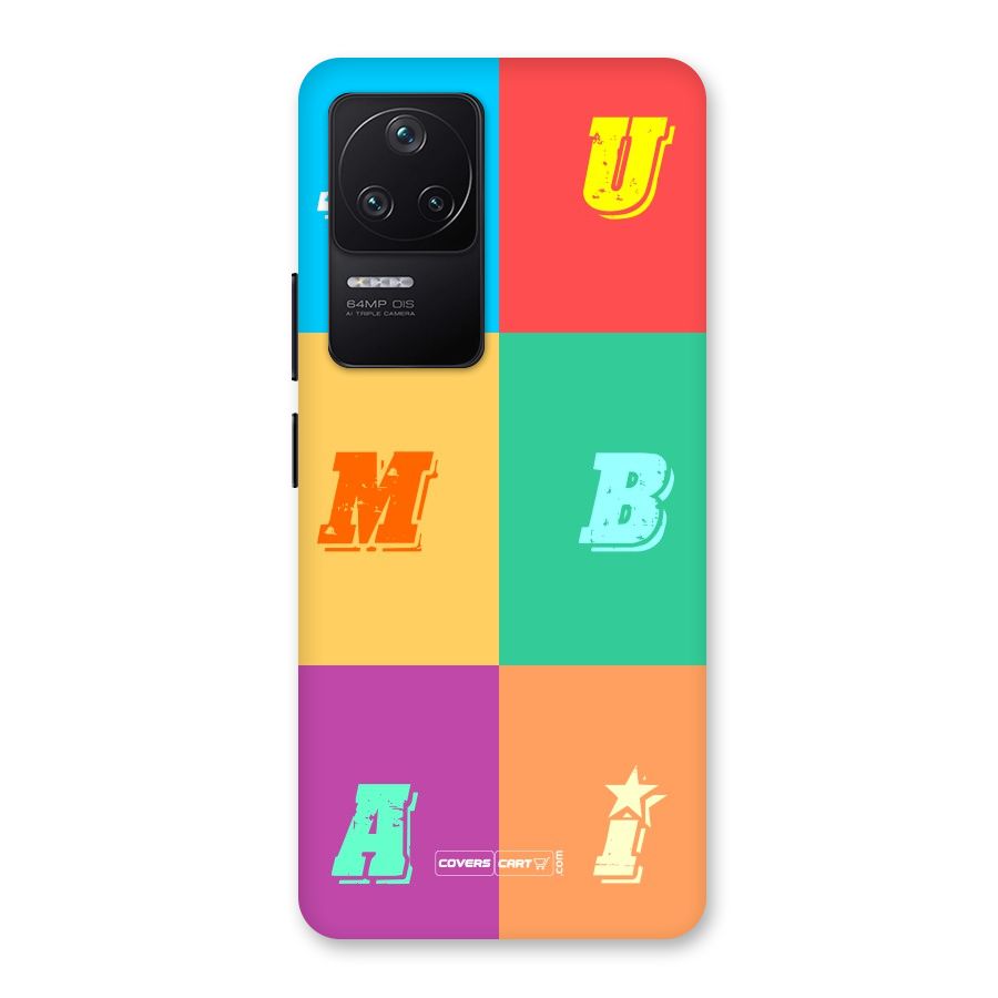 Mumbai Alphabets Back Case for Poco F4 5G