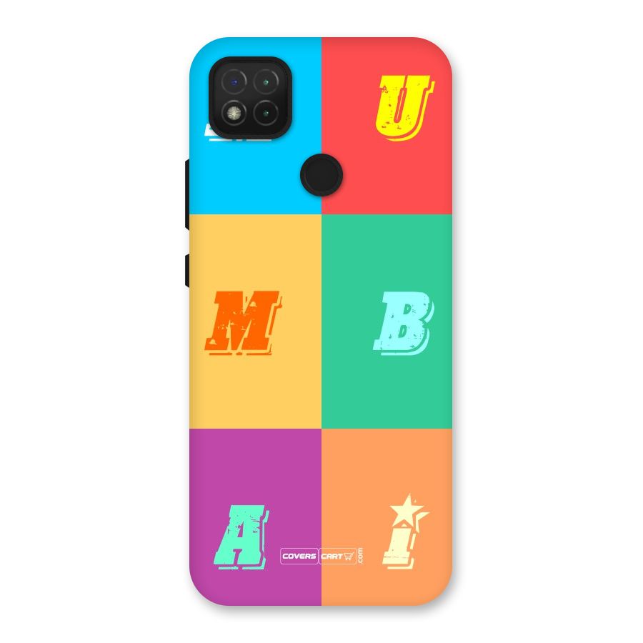 Mumbai Alphabets Back Case for Redmi 9 Activ