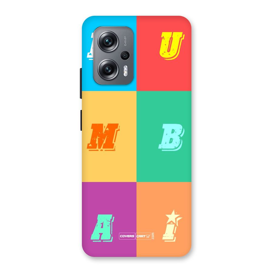Mumbai Alphabets Back Case for Redmi K50i