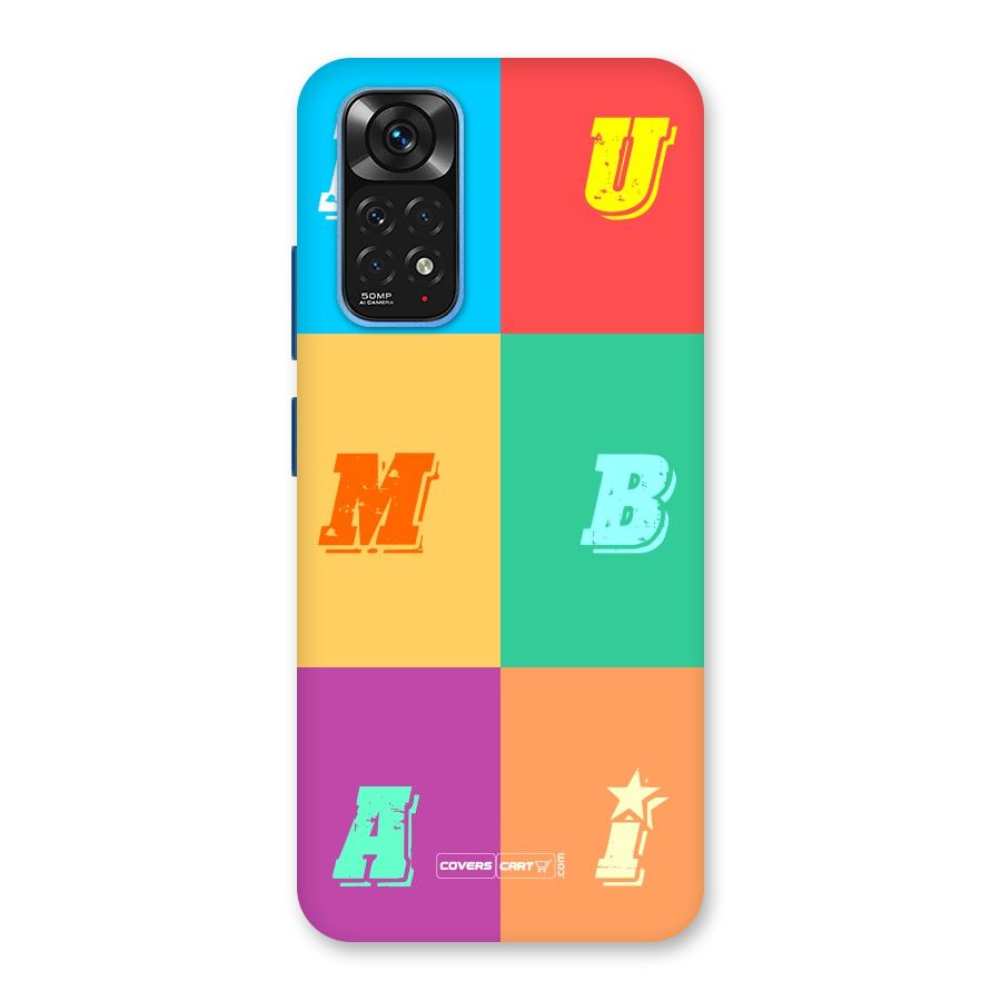 Mumbai Alphabets Back Case for Redmi Note 11S