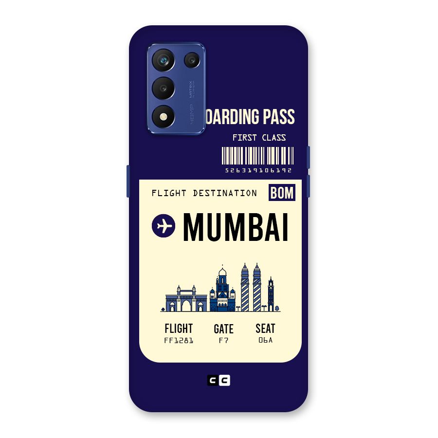 Mumbai Boarding Pass Back Case for Realme 9 5G Speed