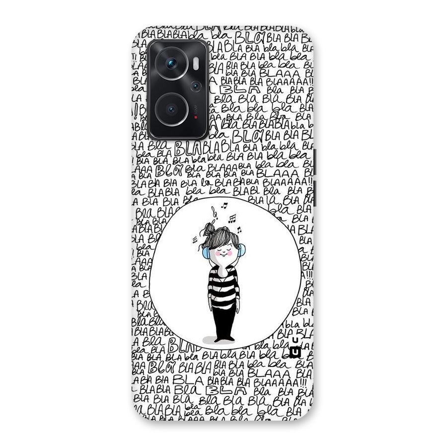 Music And Bla Bla Back Case for Oppo K10 4G