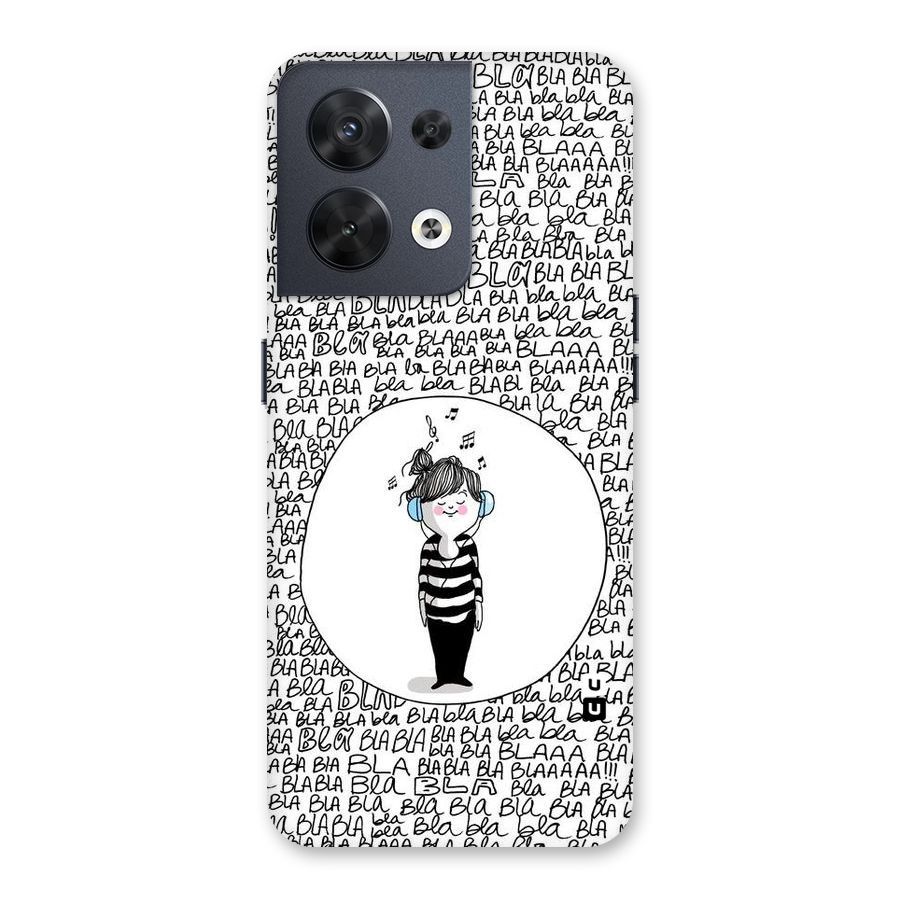 Music And Bla Bla Back Case for Oppo Reno8 5G
