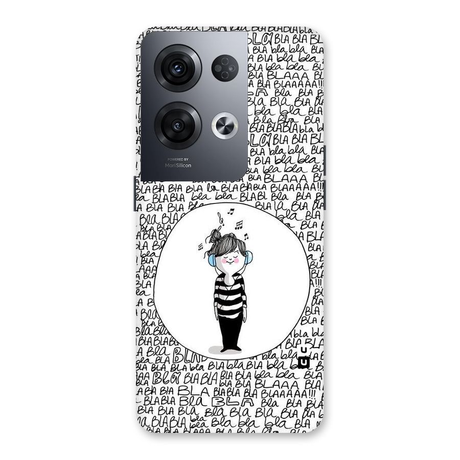 Music And Bla Bla Back Case for Oppo Reno8 Pro 5G