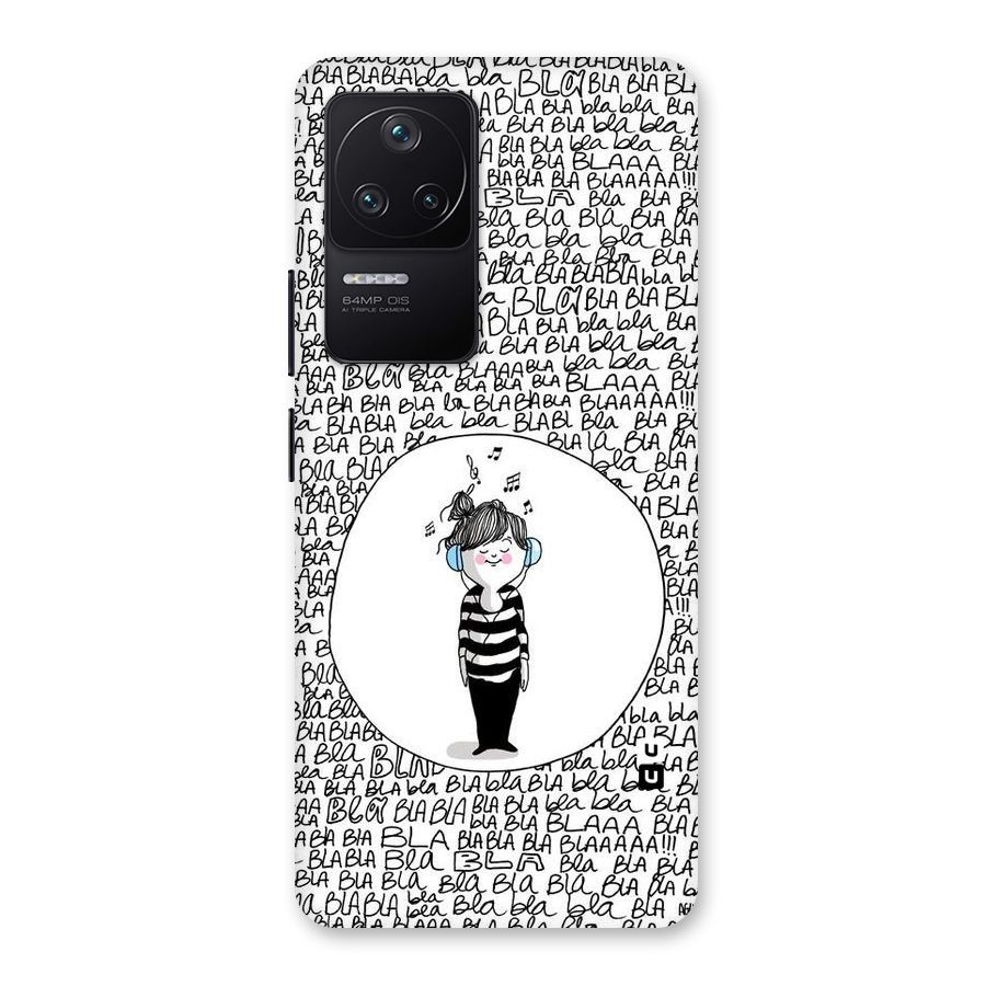 Music And Bla Bla Back Case for Poco F4 5G