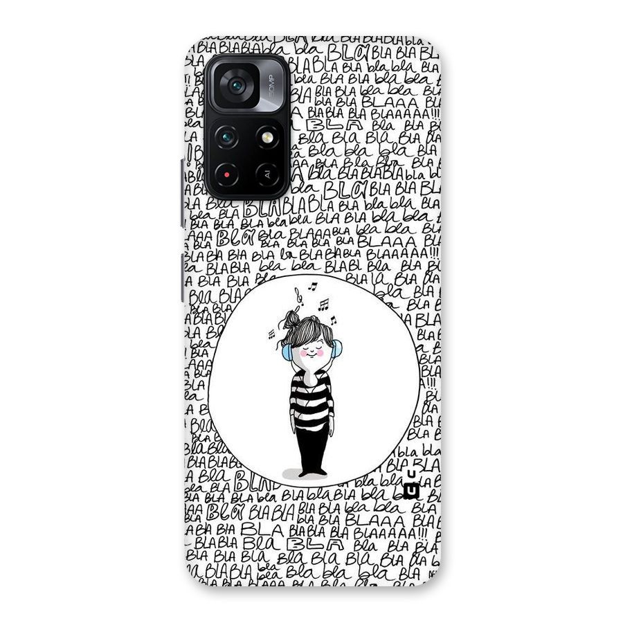 Music And Bla Bla Back Case for Poco M4 Pro 5G