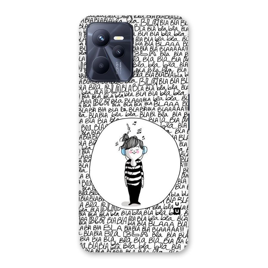 Music And Bla Bla Back Case for Realme C35