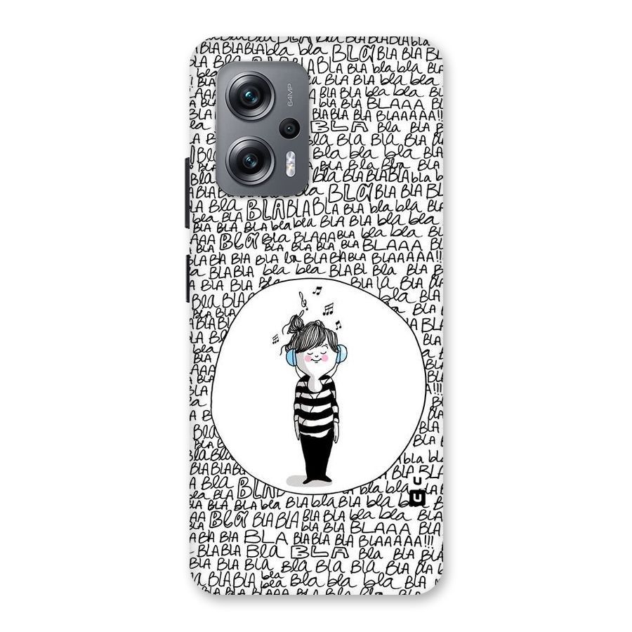 Music And Bla Bla Back Case for Redmi K50i