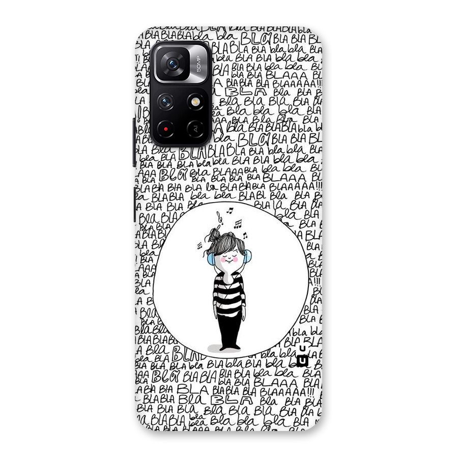 Music And Bla Bla Back Case for Redmi Note 11T 5G
