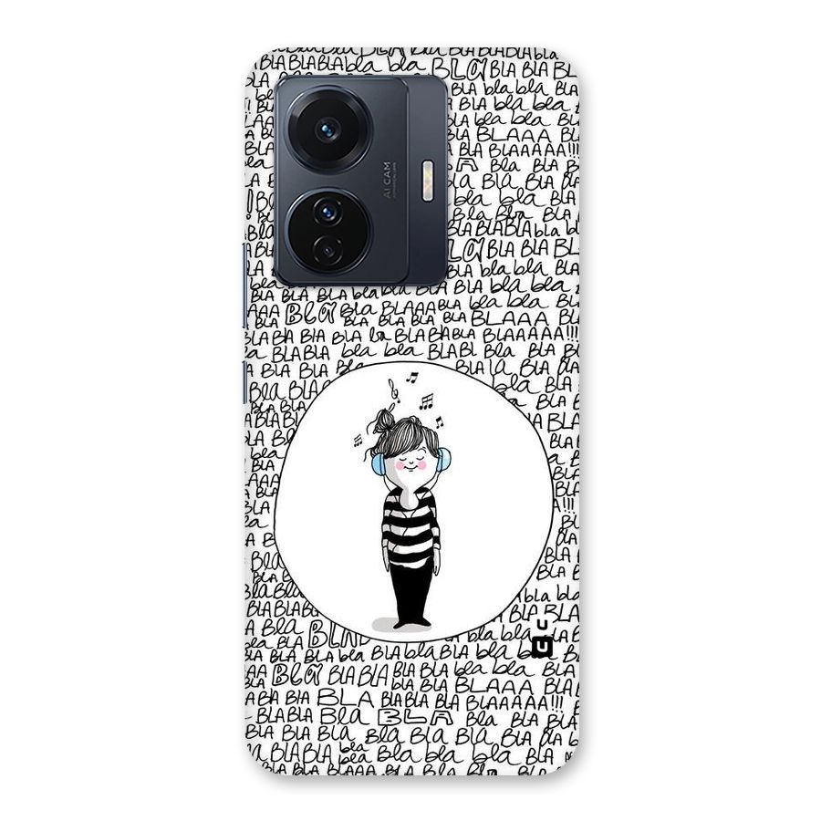 Music And Bla Bla Back Case for Vivo T1 Pro