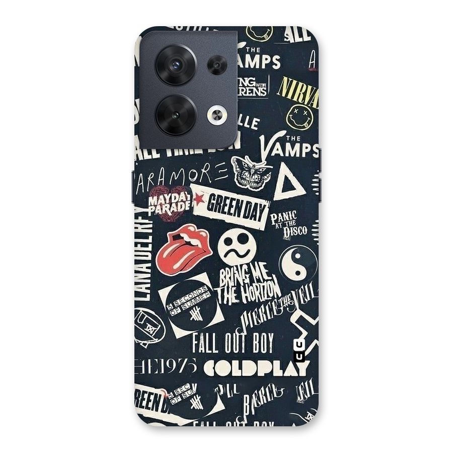 Music My Paradise Back Case for Oppo Reno8 5G