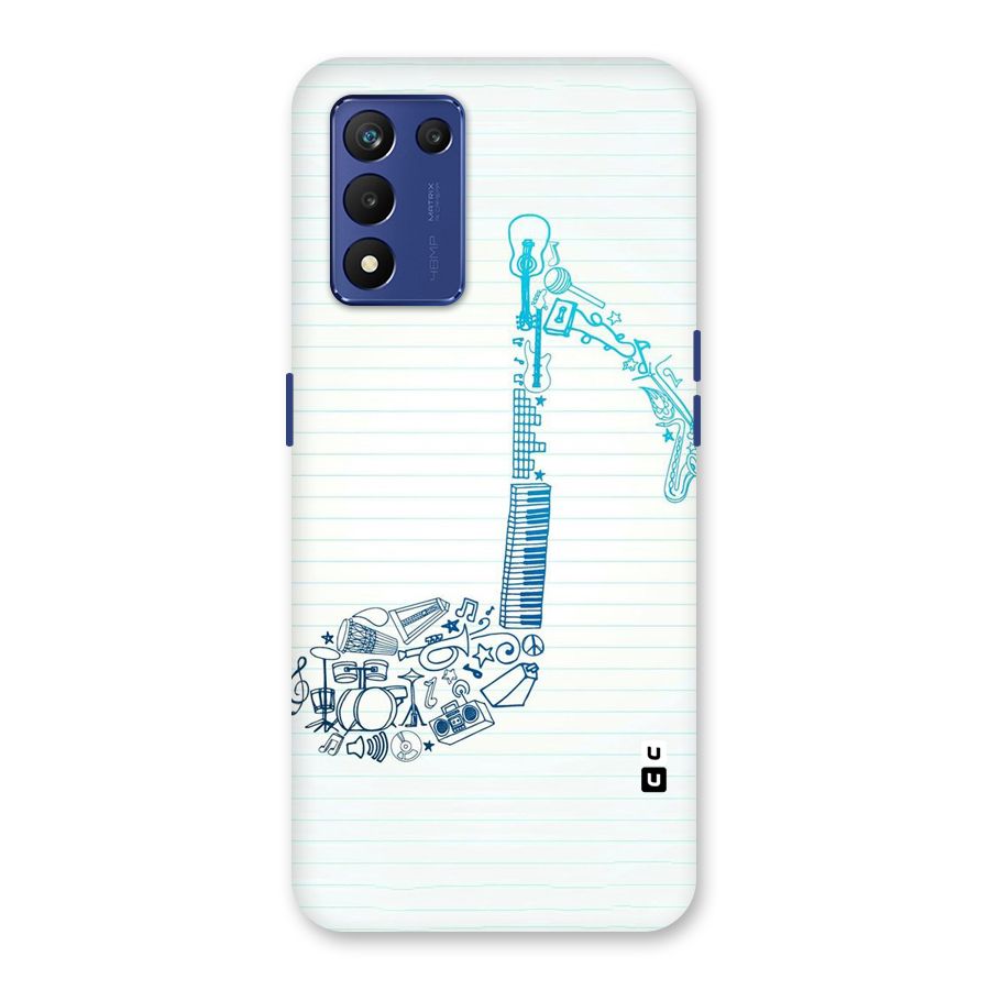 Music Note Design Back Case for Realme 9 5G Speed