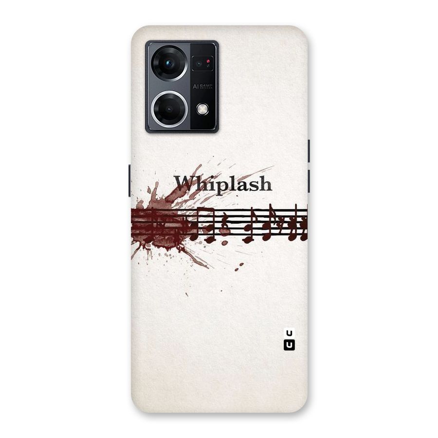 Music Notes Splash Glass Back Case for Oppo F21 Pro 5G