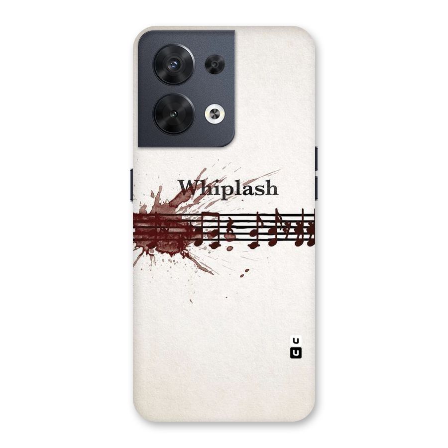 Music Notes Splash Back Case for Oppo Reno8 5G