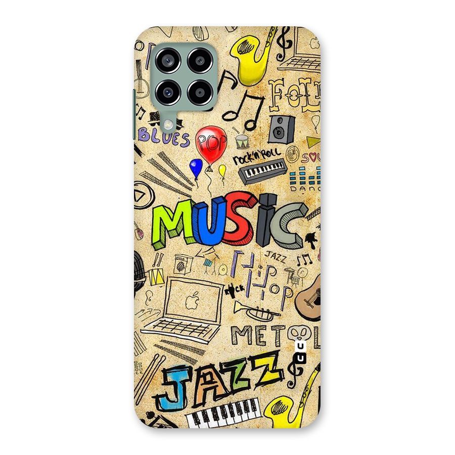 Music Pattern Back Case for Galaxy M33