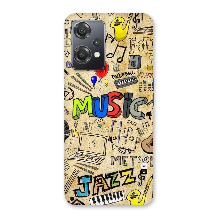 Music Pattern Back Case for OnePlus Nord CE 2 Lite 5G