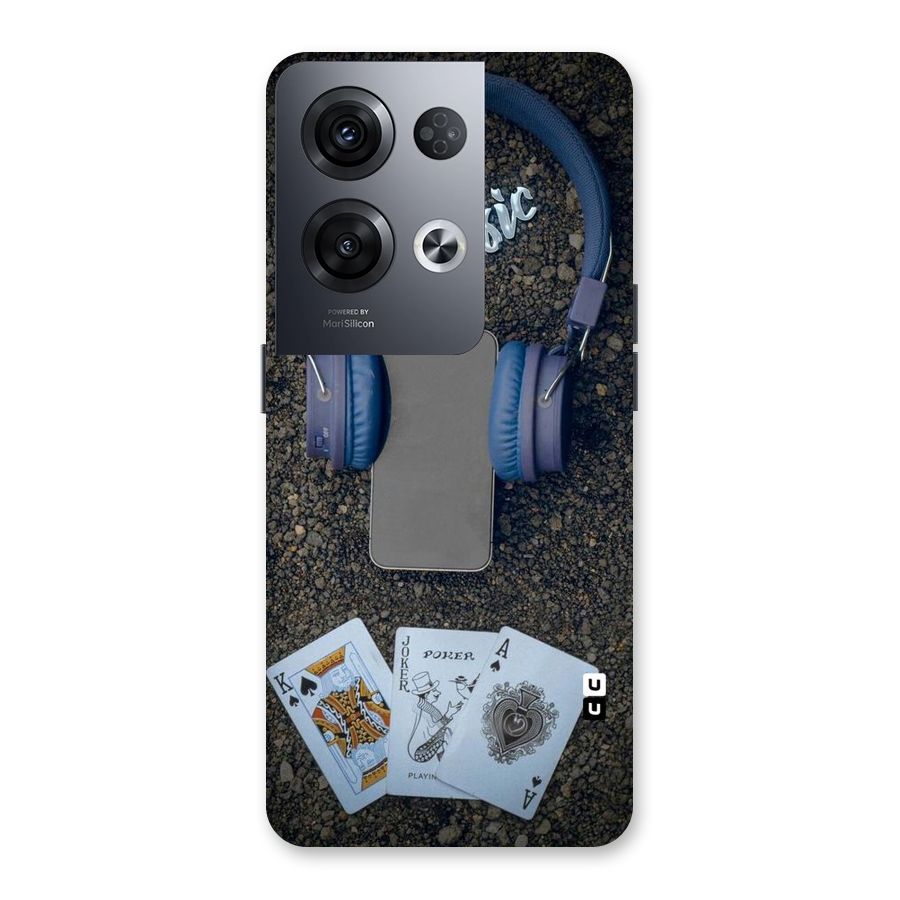 Music Power Cards Back Case for Oppo Reno8 Pro 5G