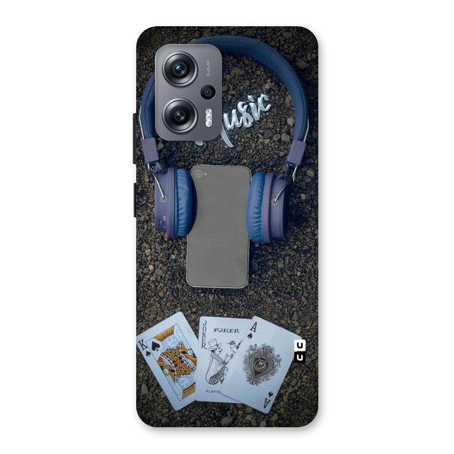 Music Power Cards Back Case for Redmi K50i