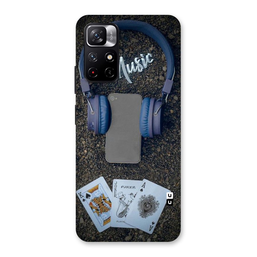 Music Power Cards Back Case for Redmi Note 11T 5G