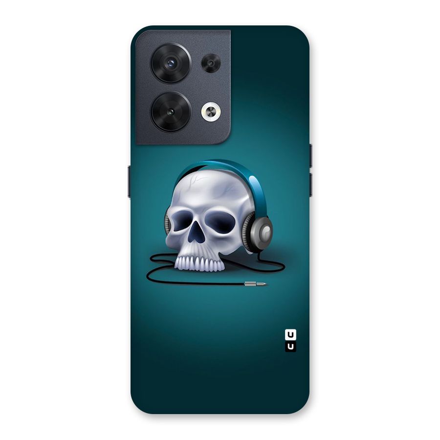 Music Skull Back Case for Oppo Reno8 5G