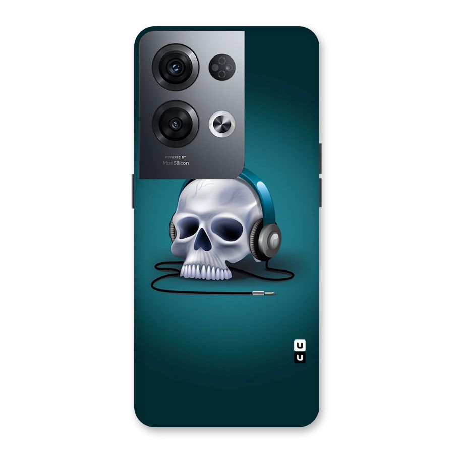 Music Skull Back Case for Oppo Reno8 Pro 5G