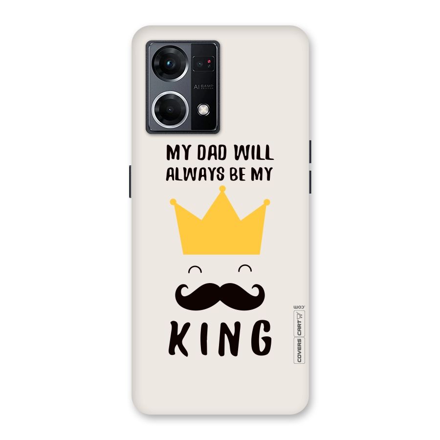 My King Dad Glass Back Case for Oppo F21 Pro 5G