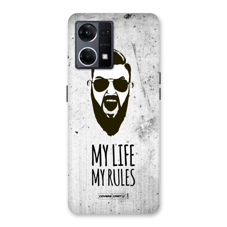 My Life My Rules Glass Back Case for Oppo F21 Pro 5G