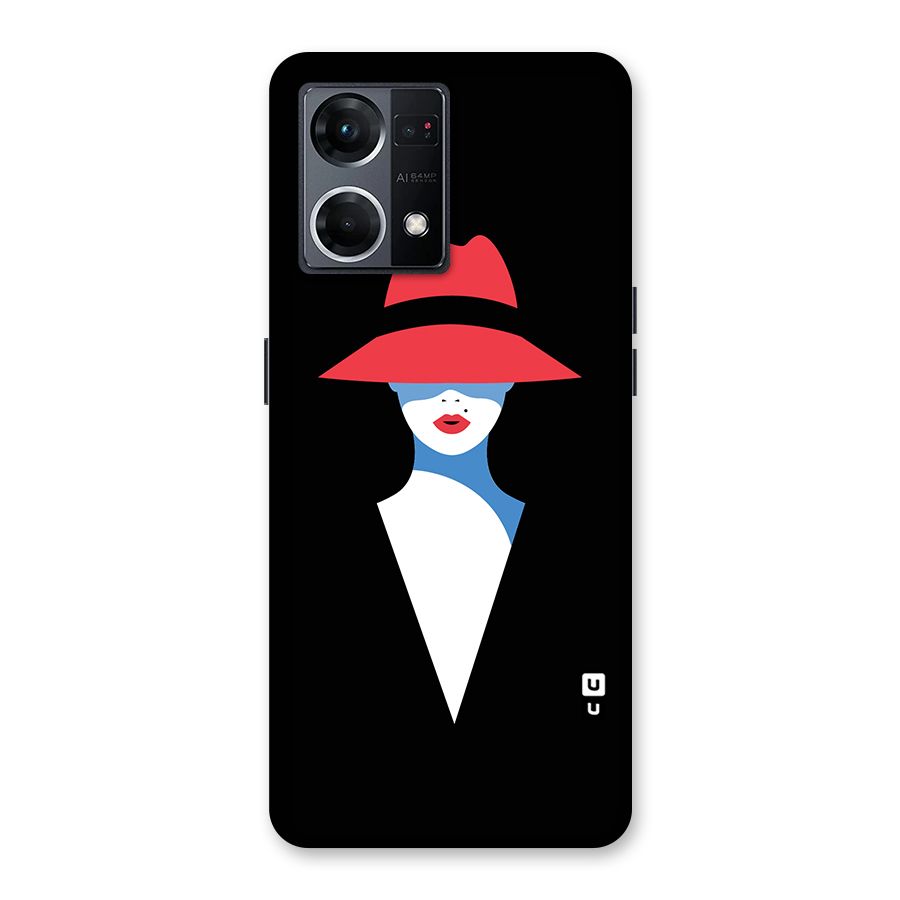 Mysterious Woman Illustration Glass Back Case for Oppo F21 Pro 5G