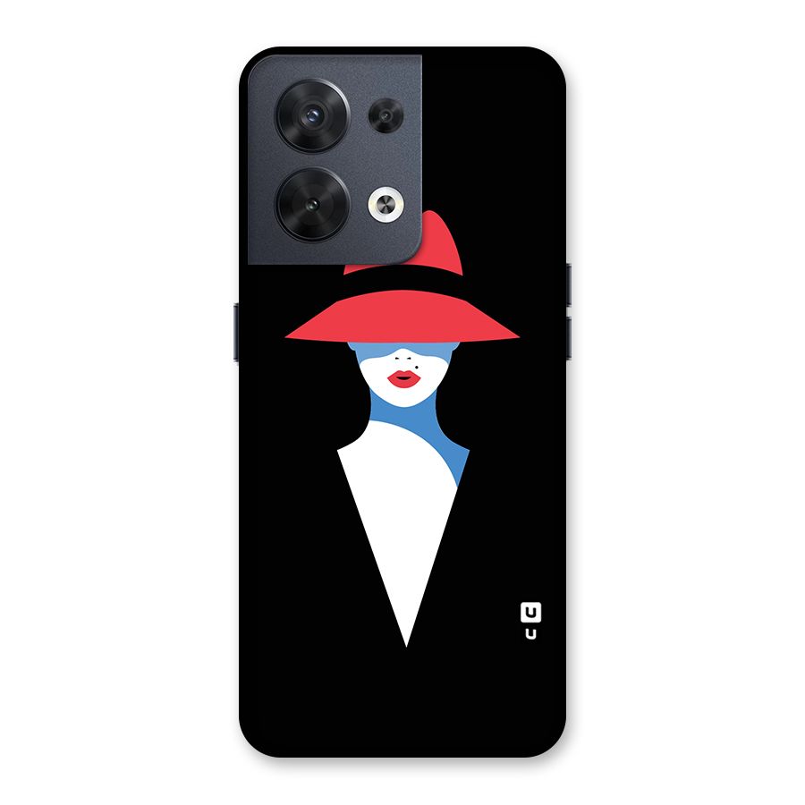 Mysterious Woman Illustration Back Case for Oppo Reno8 5G