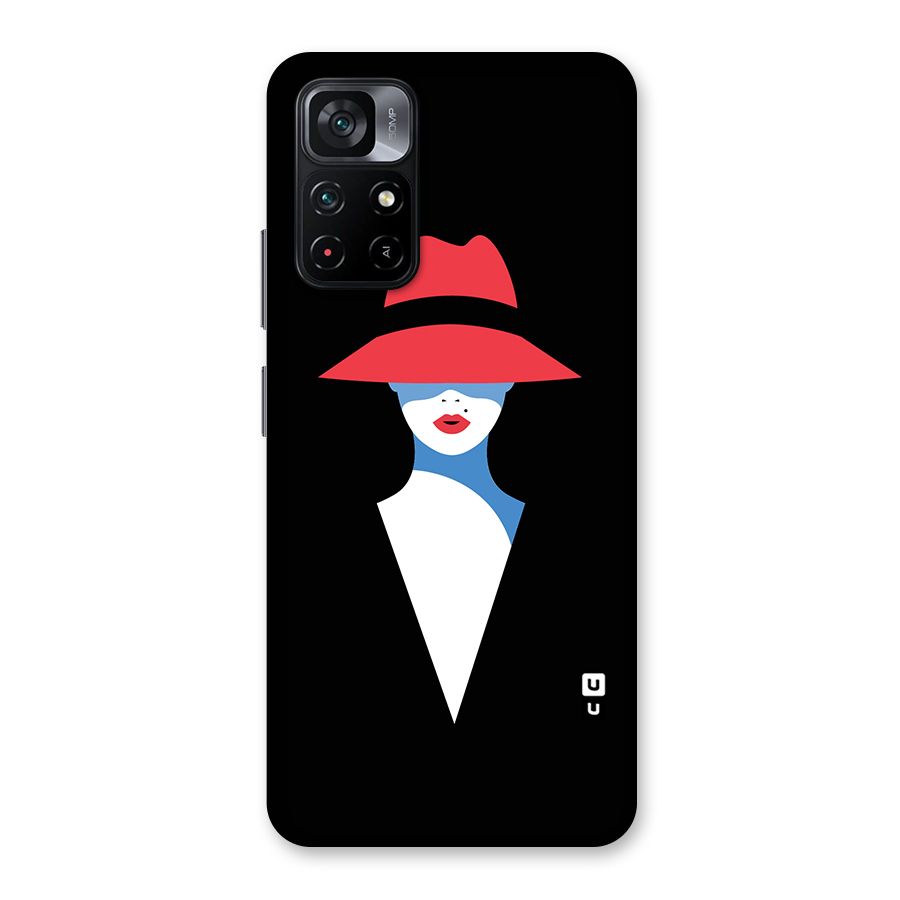 Mysterious Woman Illustration Back Case for Poco M4 Pro 5G