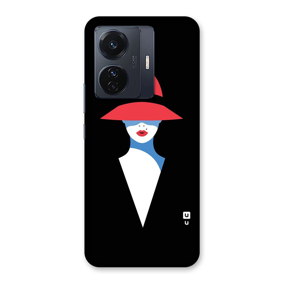 Mysterious Woman Illustration Back Case for Vivo T1 Pro