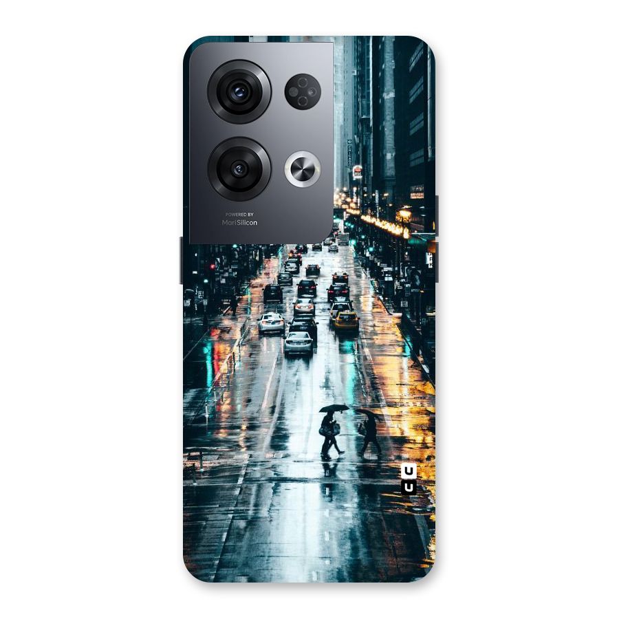 NY Streets Rainy Back Case for Oppo Reno8 Pro 5G
