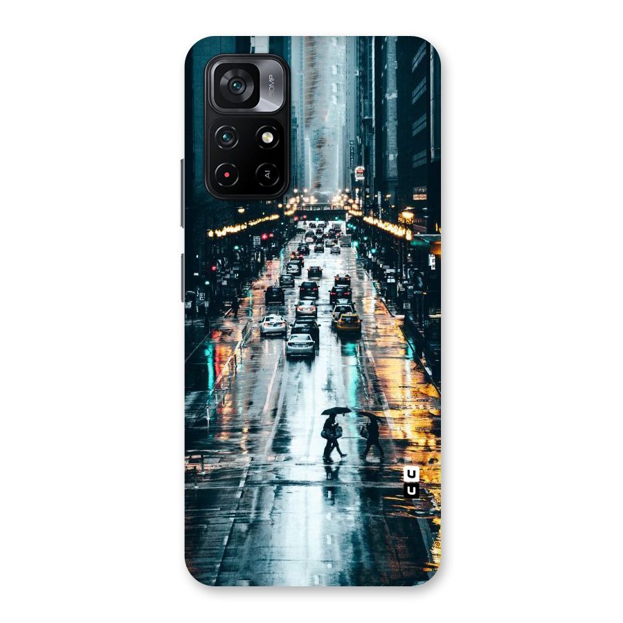 NY Streets Rainy Back Case for Poco M4 Pro 5G