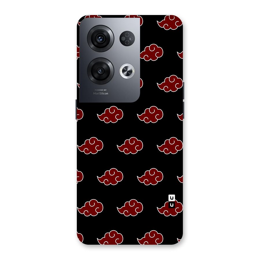 Naruto Akatsuki Pattern Back Case for Oppo Reno8 Pro 5G