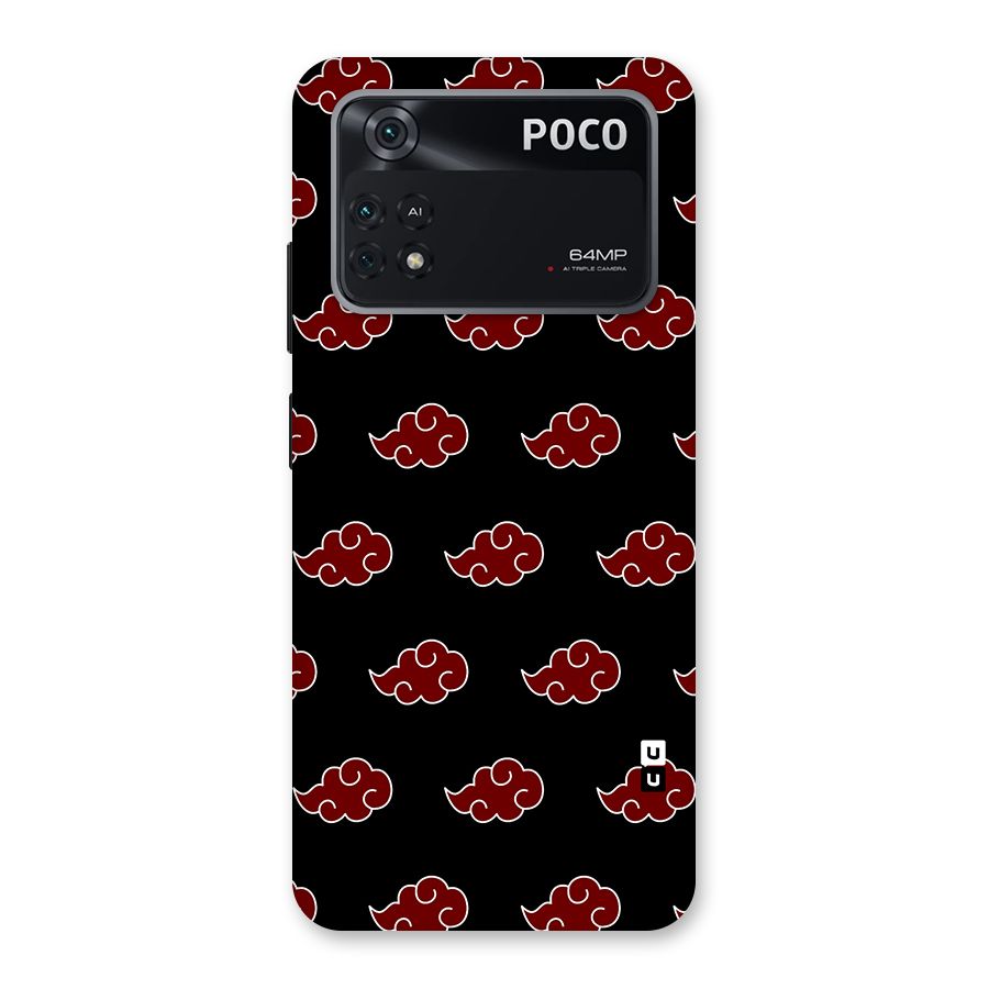 Naruto Akatsuki Pattern Back Case for Poco M4 Pro 4G