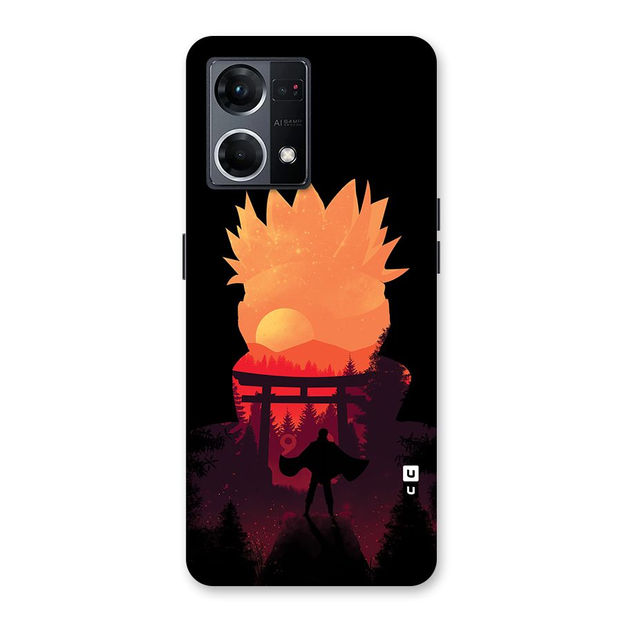 Naruto Anime Sunset Art Glass Back Case for Oppo F21 Pro 5G