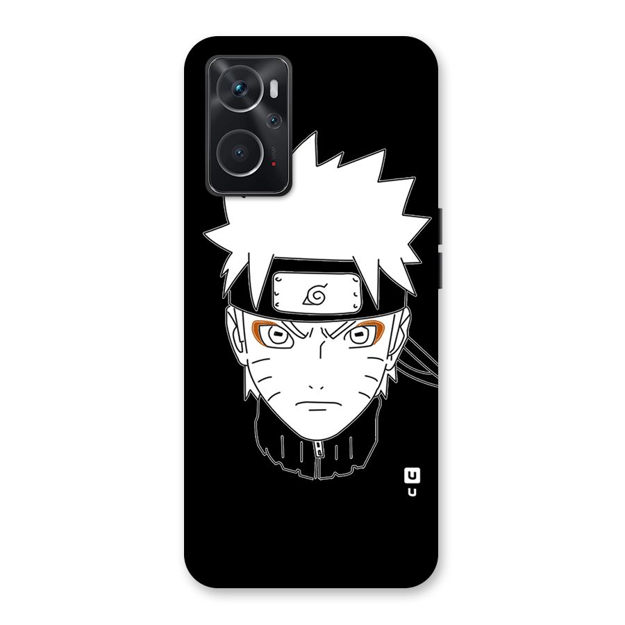 Naruto Black and White Art Back Case for Oppo K10 4G
