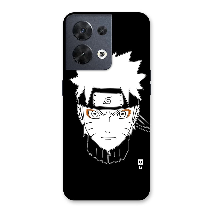 Naruto Black and White Art Back Case for Oppo Reno8 5G